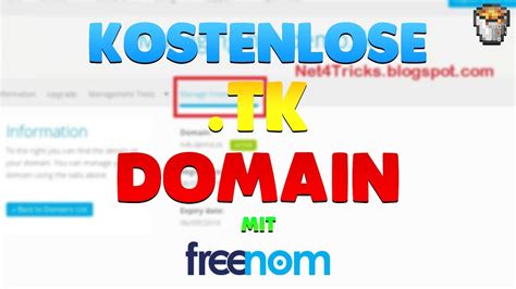 kostenlose domain bekommen